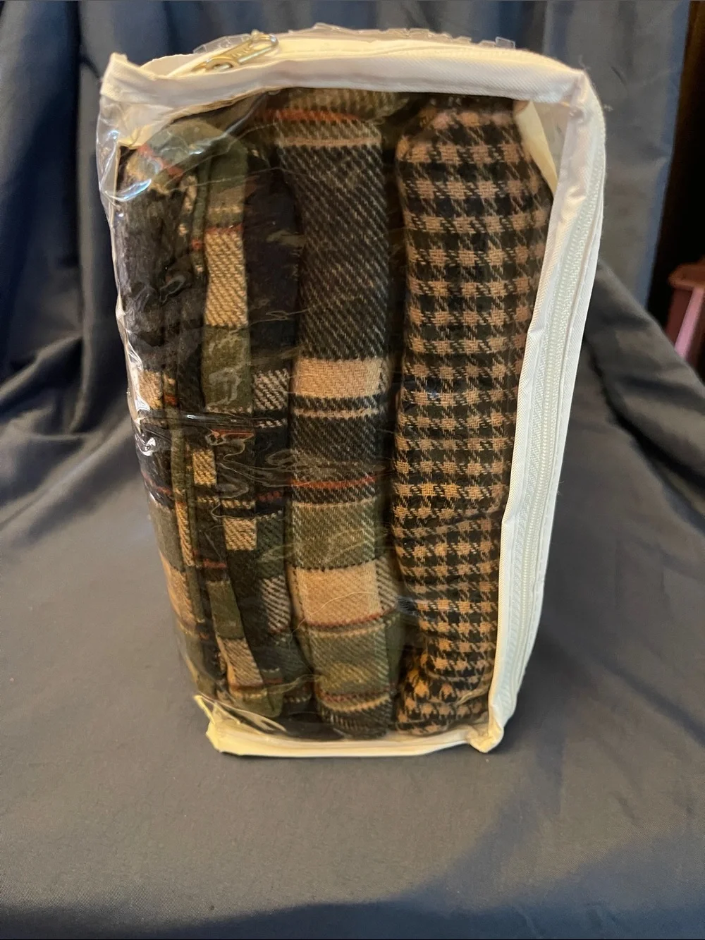 Field Gear Home Collection Twin Flannel Sheet Set - Brown Plaid